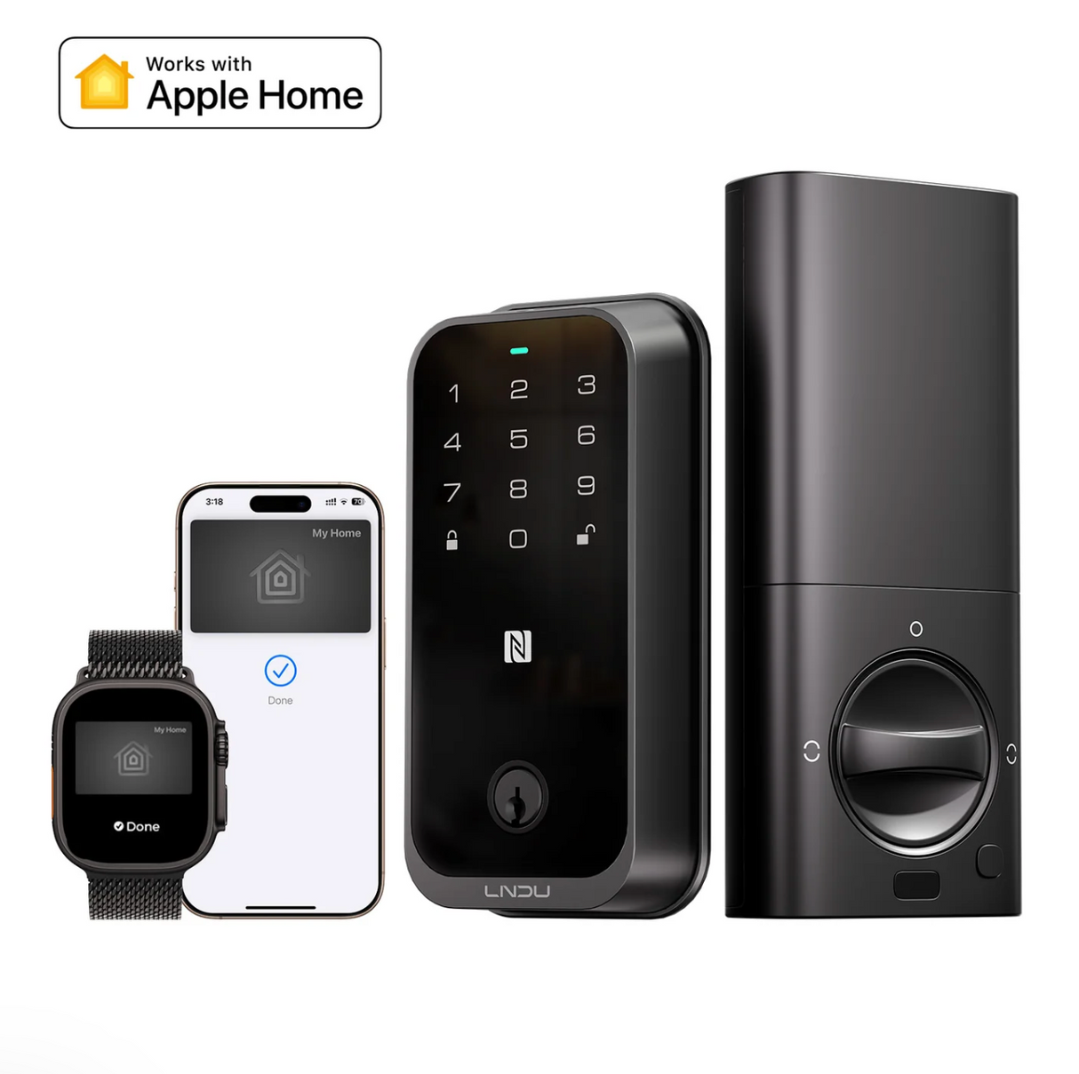 HK01W - LNDU HomeKit Smart Deadbolt WI-FI Version