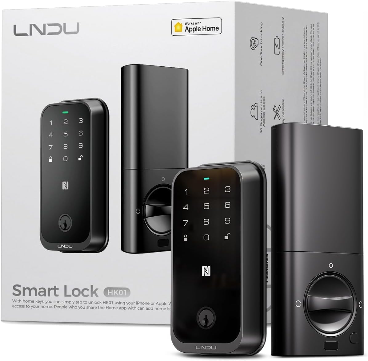LNDU HK01 HomeKit Smart Deadbolt Bluetooth Version
