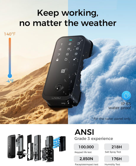 LNDU HK01W HomeKit Smart Deadbolt WI-FI Version